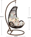 ONLINE OASIS Hanging Chairs Patio / Garden / Balcony Swing Chairs Steel ...