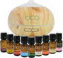 OCO Life Pty Ltd CO Life Ultrasonic Diffuser, Humidifier & Purifier 400ml with 9 Oil Blends Room Humid...
