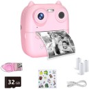 BezosMax Instant Print Camera for Kids, HD Dual-Lens Selfie Digital Camera with 3 Rolls Print Paper & ...