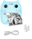 BezosMax Instant Print Camera for Kids, HD Dual-Lens Selfie Digital Camera with 3 Rolls Print Paper & ...