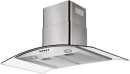 Falco 90Cm Curved Glass S/Steel Extractor FAL-90-CGS Wall Mounted Chimney