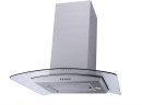 Falco 60Cm Island Curved Glass Extractor Fan FAL-60-IS60A Wall and Ceiling Mounted Chimney