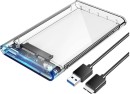 General MD 2.5" Sata USB 3.0 Hard Drive Enclosure With Clear Case - SE-L133 5 GB External Hard Disk Dr...