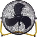 ALVA 50cm Velocity l Metal l Yellow Stand l 3 Speed, 100W A Ultra High Speed 3 Blade Floor Fan