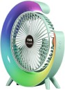 ELCTRO WORLD Multi-Colour Rechargeable Desktop Fan A 120 mm Table Fan