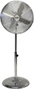 Alva AIR 40cm Telescopic Pedestal | Metal Chrome | Silver | 3 Speed A+ 400 mm 4 Blade Floor Fan