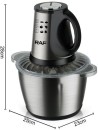 raf R.7032 3L Food Processor 1000W 1000 W Food Processor