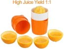 Saftpresse Manual Presse juice 0 W Juicer (1 Jar, Orange, White)