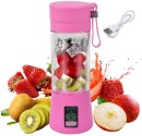 R AND E Portable Blender Juicer Cup 120 W Juicer Mixer Grinder (1 Jar, Pink)