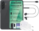 Samsung Galaxy A36 + Adapter + Earphones Bundle (Black, 128 GB)