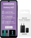 Samsung A07 with15W Travel Power Adapter Bundle (Green, 128 GB)