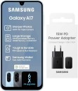 SAMSUNG A17 and 15W Travel Power Adapter Bundle (Blue, 128 GB)