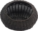 WigWagga Washable Rattan Cat Basket Bed- Coffee Chicken NA Treat
