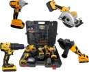 Ashcomonline 5Pcs Multi-Functional Rechargeable 48V Cordless Brushless Power Tool Set Cordless Drill
