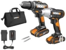 Worx Cordless Impact Drill & Impact Driver 1/4? COMBO 20V KIT Cordless Drill