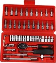 Generic 46pcs/set Tool Box Car Motorcycle Repair Set Hand Tools Home Service motor DIY Kit Combination