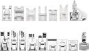 ALANES 16pcs Professional Domestic Sewing Machine Set Electric Sewing Machine