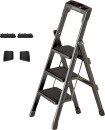 Topika Step Stool Ladder for Home Foldable Step Ladders Steel Ladder