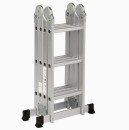 Generic Multi-Purpose Folding Ladder 4x3 12 Steps Lightweight Aluminum Steel Ladder