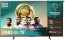 Hisense 190.5 cm (75 inch) LED Ultra HD (4K) VIDAA Flat-Panel TV, Smart TV