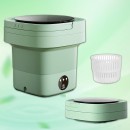 Generic 2 kg Portable Washing Machine Mini Folding Washing Machine 13L Capacity Dryer with Rotating Dr...