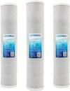 SUPERPURE 20 inch Big Blue Carbon Block Filter (3 Pack) Carbon Filter Cartridge