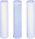 Hydro Wellness 3 Stage 20 inch Big Blue Filter Pack - CTO Polypropylene, Carbon Filter Cartridge
