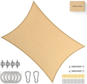 Topika Umbrellas Shade Sail, Sun Shade Sail & Block Canopy for Outdoor Use 4M*5M Awning