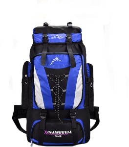 ALANES Large Capacity 80L Waterproof Outdoor Hiking Sport Backpack - Blue Backpack