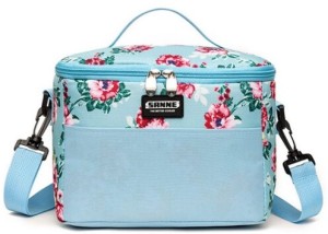 Sannea Aqua Bloom 6L Floral Insulated Lunch Tote Lunch Bag