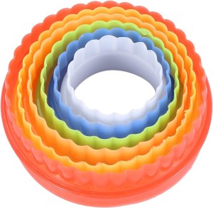 Maruti Groups 5pc Round Cookie Cutter Set Cookie Cutter