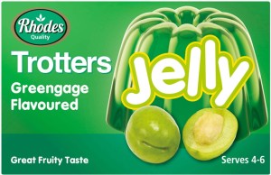 Rhodes Trotters Greengage Flavoured Jelly Powder Crystals