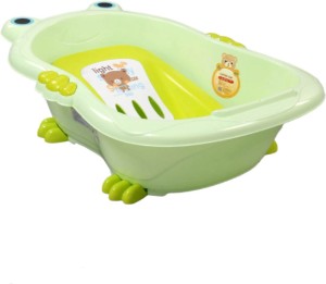 R AND E Babyhug Bath Tub With Bath Tray Animal Print Makro