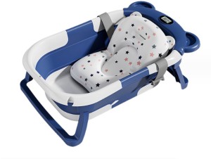 Moneal Foldable Baby Bathtub Collapsible Portable Instant Temperature Display