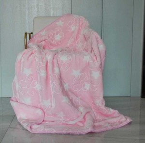 R AND E (140 cm x 110 cm) Mink Baby Blanket Pink (Mink Blanket)