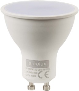 Eurolux 7 W Round GU10 LED Bulb