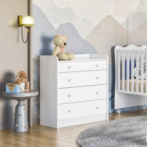 Linx Caden Baby Changing Station Solid Wood Free Standing Chest of Drawers