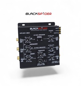 Blackspider Raven-360 3-Way Crossover Component Kick Panel Rectangular Car Speaker