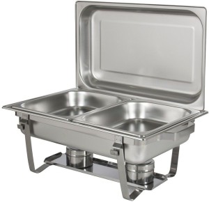 ONLINE OASIS Chafing Dish with Double Pan Two Burner 9 l Double Pan