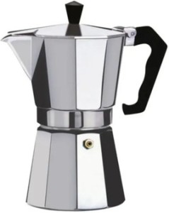 DEALS ONLINE Aluminum Caffe Moka & Espresso Pot - 300ml 6 Cup Coffee Machine