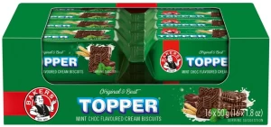 Bakers Topper Mint Choc Flavoured Biscuits Cream Filled Biscuit