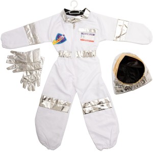 Lesheng Astronaut Space Suit Role Play Costume Set with Accessories Costume Wear