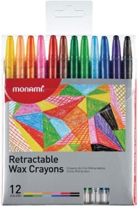 Monami Retractable Wax Crayons