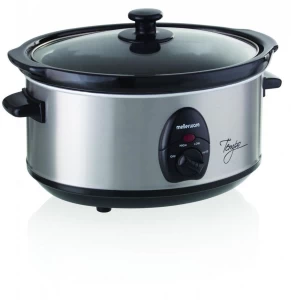 Mellerware Stainless Steel Brushed 240W "Tempo" Slow Cooker