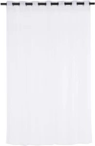 Design Collection Plain Voile Eyelet Curtain Transparent (230 cm x 225 cm) Polyester Curtain