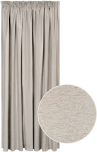 Classic Collection Sienna Taped Curtain Blackout (218 cm x 230 cm) Polyester Curtain