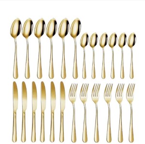 BeYou 24 Gold Cutlery Stainless Steel Cutlery Set