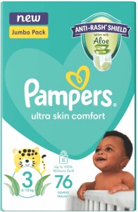 Pampers Jumbo Pack Double Protection Tape Diapers - M