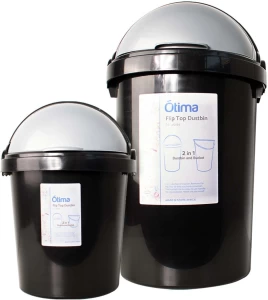 Otima 12L & 25L Flip Top Plastic Dustbin