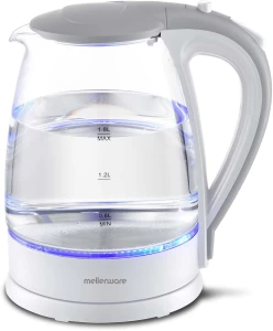 Mellerware 360 Degree Cordless Glass 2200W Cloud Electric Kettle